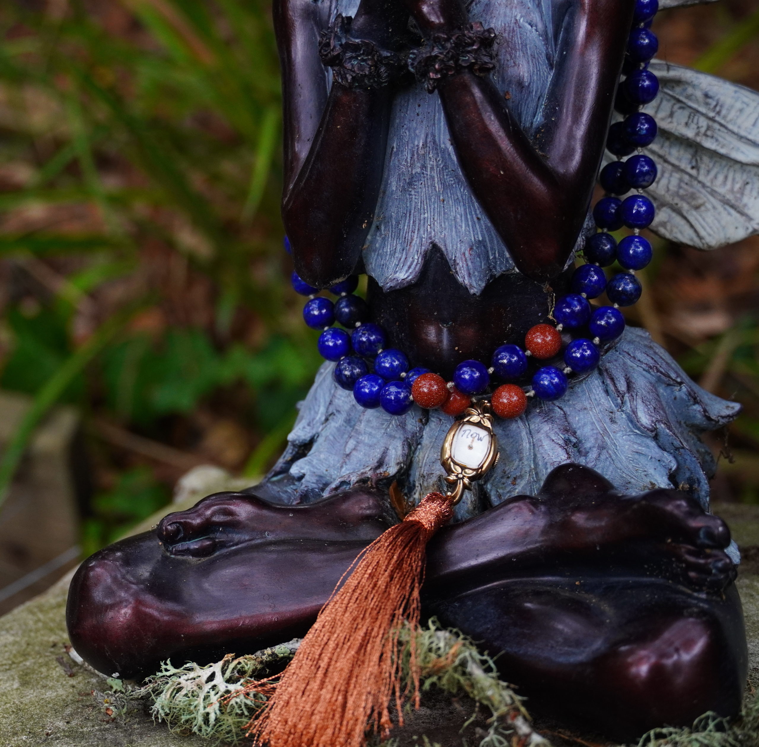 Natural Lapis Lazuli Luxury Mala